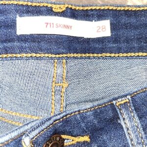 Levi's Blue Skinny Jeans with Classic Indigo Wash